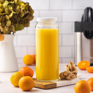 Original Series Extra Large Glass Bottles w/ White Lids, 32 oz