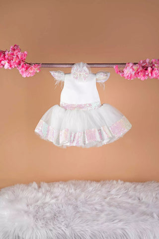 Almira White Baby Dress