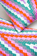 Almolonga Zig Zag Pillow - Orange Multi