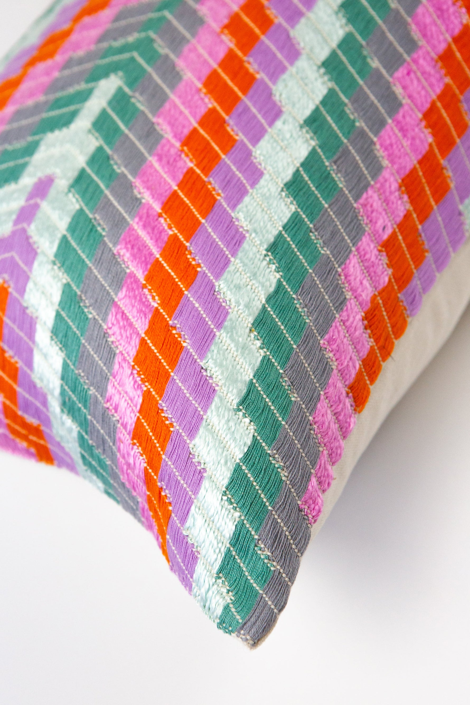 Almolonga Zig Zag Pillow - Orange Multi
