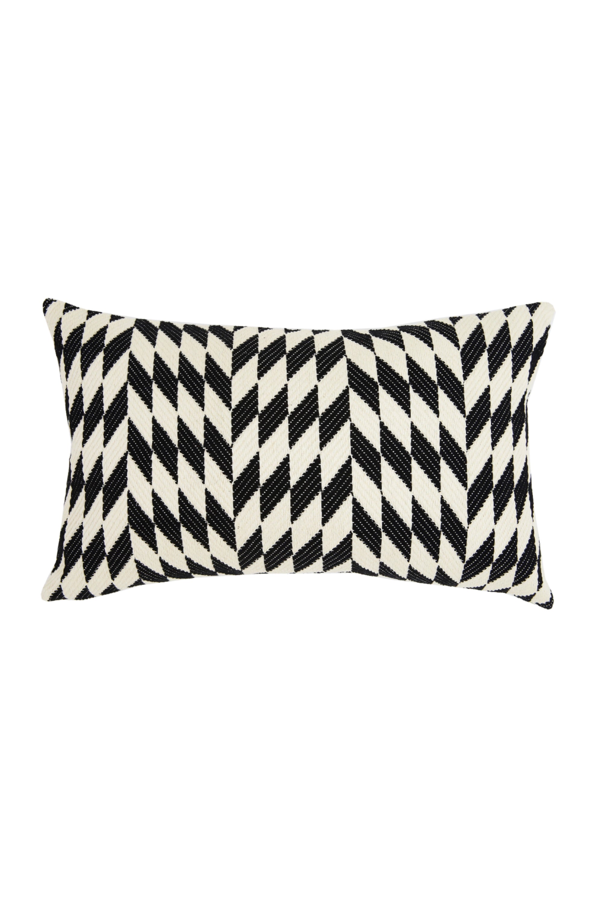 Made to order: Almolonga Diamond Pillow - Black and Natural White