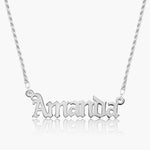 Gothic Name Necklace