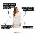 Angora and Wool | Long sleeve base layer shirt (Women's) - By Baano