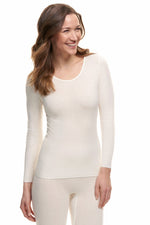 Angora and Wool | Long sleeve base layer shirt (Women's) - By Baano