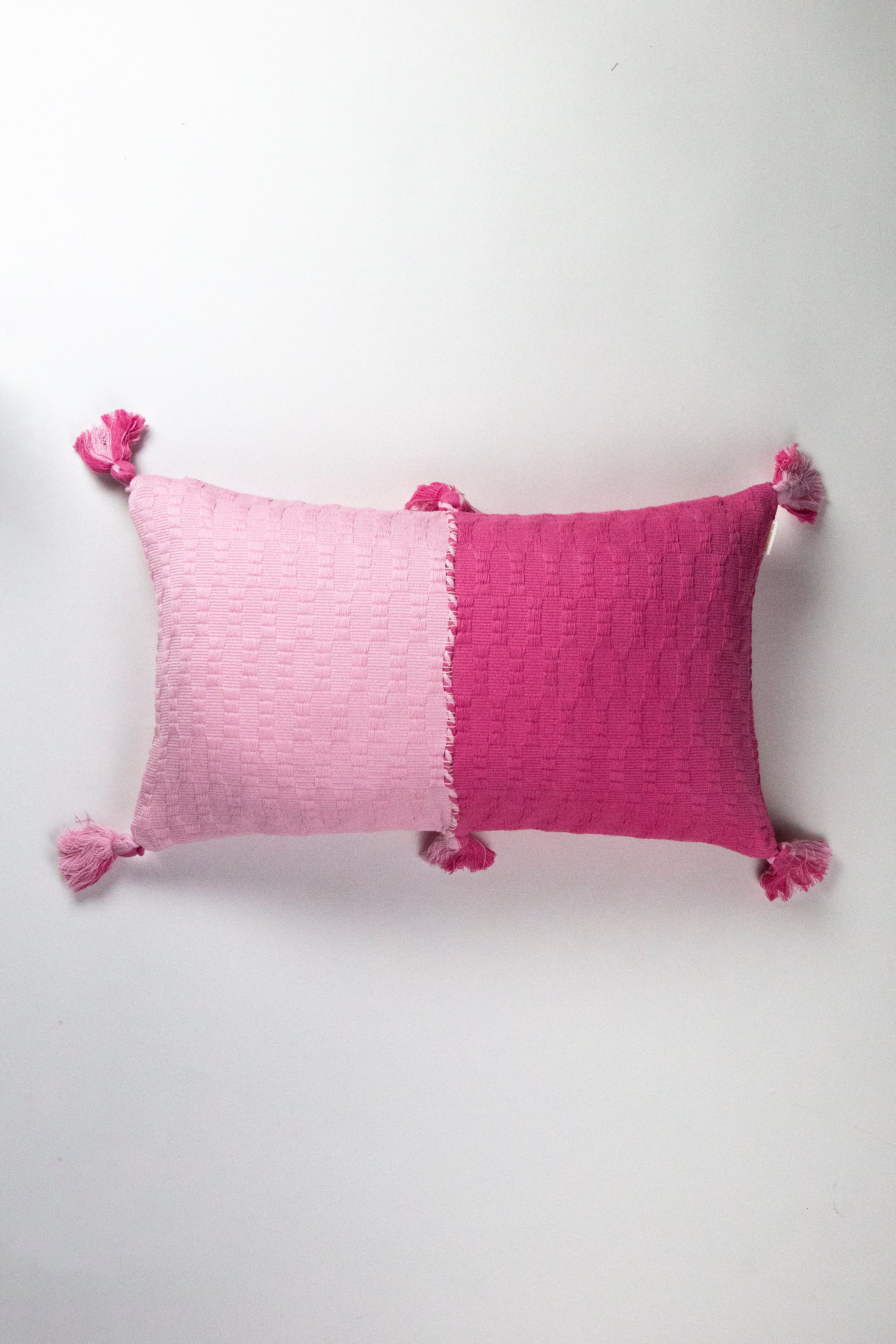 Antigua Pillow - Pink / Periwinkle Colorblocked