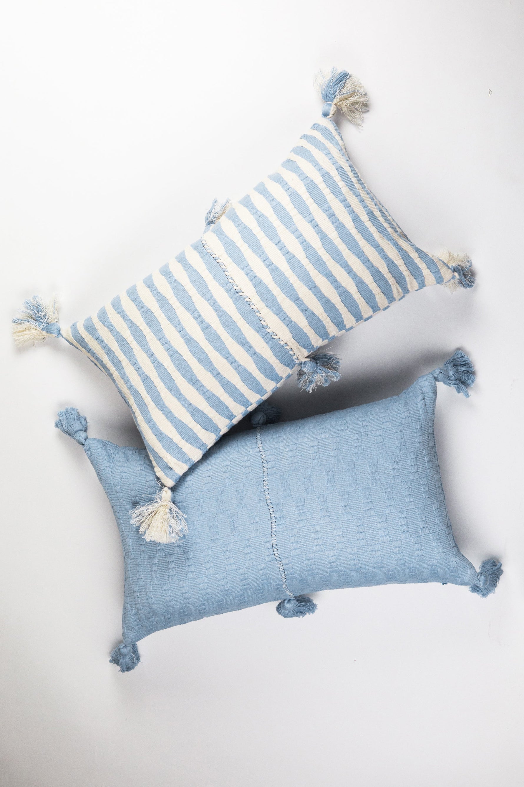 Antigua Pillow - Baby Blue