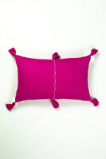 Antigua Pillow - Medium Blue / Fuchsia