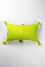 Antigua Pillow - Lemon Lime + Ivory Stripe