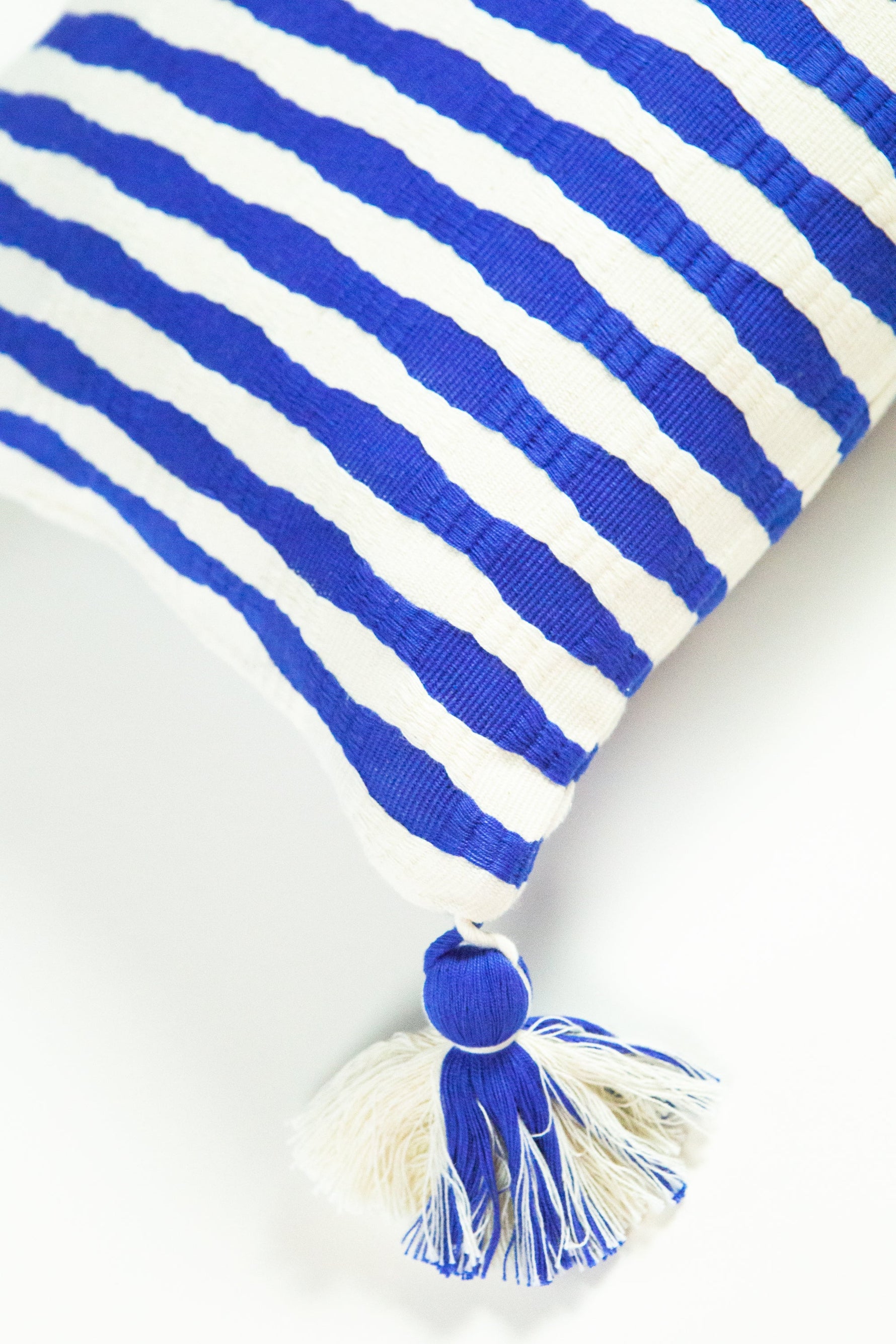 Antigua Pillow - Medium Blue / Fuchsia