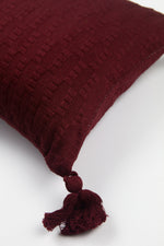 Antigua Pillow - Burgundy Stripe