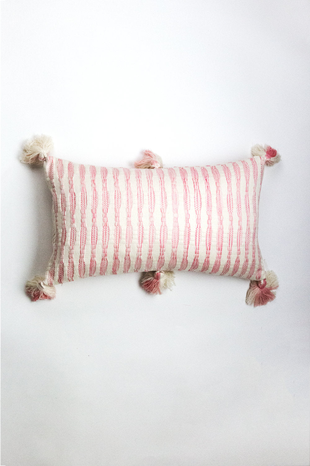 Antigua Pillow- Naturally Dyed Faded Pink