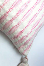 Antigua Pillow- Naturally Dyed Faded Pink
