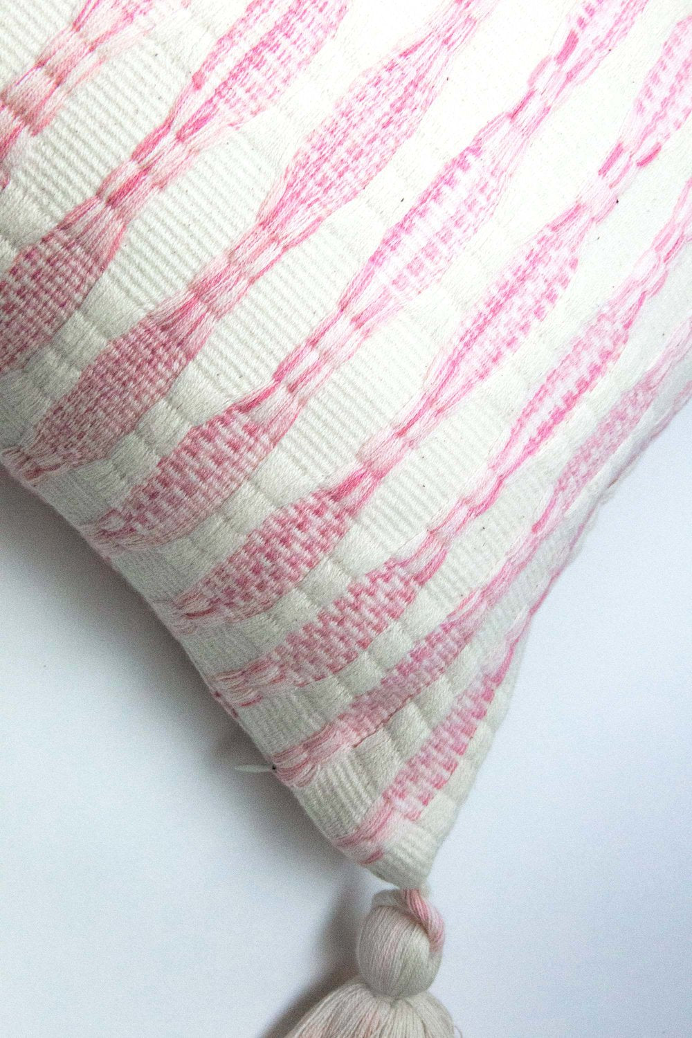 Antigua Pillow- Naturally Dyed Faded Pink