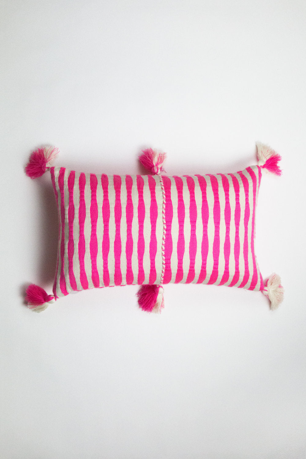Antigua Pillow - Neon Pink and Yellow