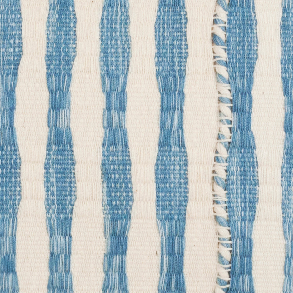 Antigua Pillow- Natural Faded Indigo 20
