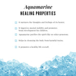 Octagon Cut Aquamarine Wedding Ring Set with Diamond