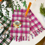 San Andres Gingham Pink & White Kitchen Towel
