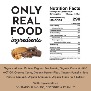 Vegan Peanut Butter Chocolate Protein Powder - By Baano