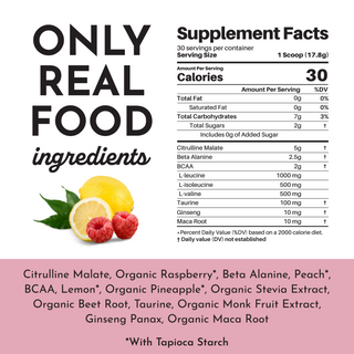 Caffeine Free Raspberry Lemonade Pre-Workout - By Baano