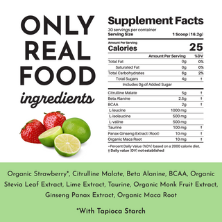 Caffeine-Free Strawberry Limeade Pre-Workout - By Baano
