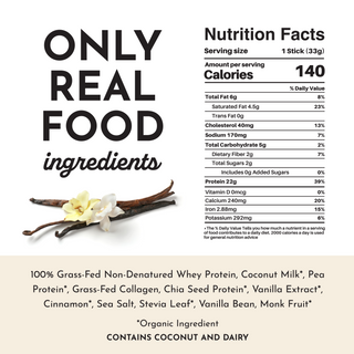 Vanilla Bean Protein Powder Stick - By Baano