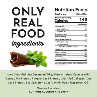 Mint Chocolate Protein Powder Stick - By Baano
