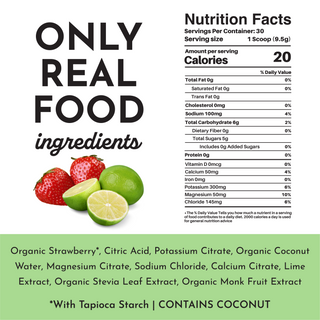 Strawberry Limeade Electrolytes - By Baano