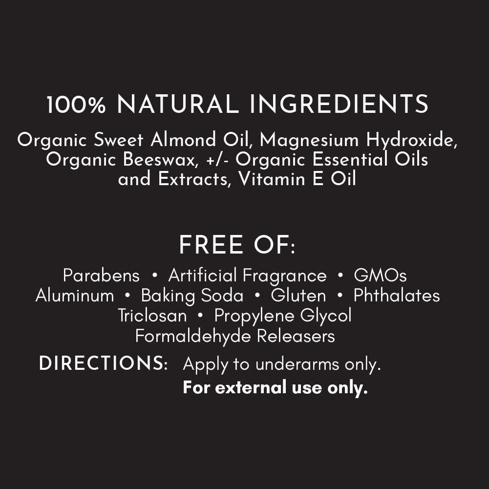 Mountain Pine Deodorant Just Ingredients