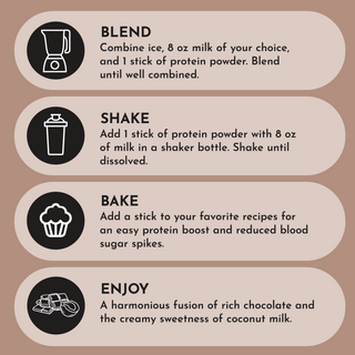 Coconut Chocolate Protein Powder Stick - By Baano