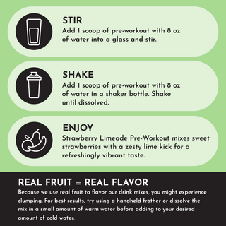 Strawberry Limeade Pre-Workout - By Baano