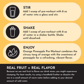 Orange Pineapple Pre-Workout - By Baano