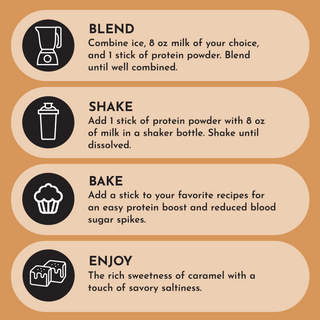 Salted Caramel Protein Powder Stick - By Baano