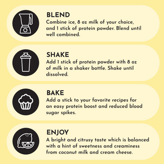 Lemon Swish Protein Powder Stick - By Baano