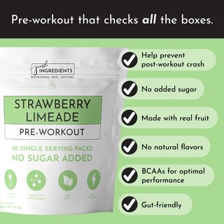 Strawberry Limeade Pre-Workout Single Serving Packs (20) - By Baano