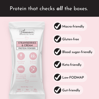 Strawberries & Cream Protein Powder Stick - By Baano