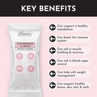 Strawberries & Cream Protein Powder Stick - By Baano