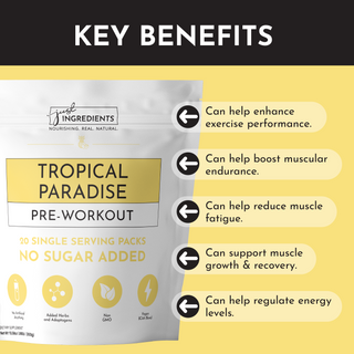 Tropical Paradise Pre-Workout Single Serving Packs (20) - By Baano