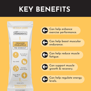 Orange Pineapple Pre-Workout Stick - By Baano