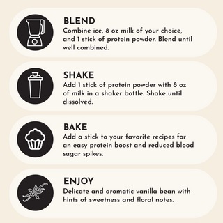 Vanilla Bean Protein Powder Stick - By Baano