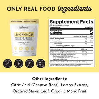 Lemon Ginger 3-In-1 Probiotic Complex - By Baano