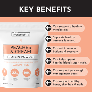 Peaches and Cream Protein Powder - By Baano