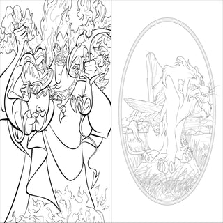 Art of Coloring: Disney Villains (Spiral Bound) - By Baano