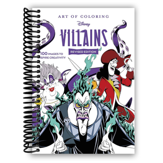 Art of Coloring: Disney Villains (Spiral Bound) - By Baano