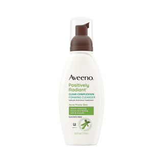 Aveeno Positively Radiant Oil-Free Foaming Facial Cleanser 177 ml