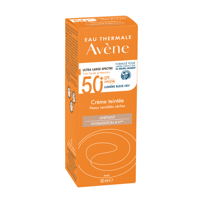 Avene Creme Teintee SPF 50 50 ml Tinted Sunscreen -3 Pack Chivela