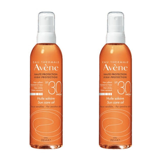 Avene Huile Solaire Sun Care Oil Spf 30 200 ml Tanning Oil -2 Pack