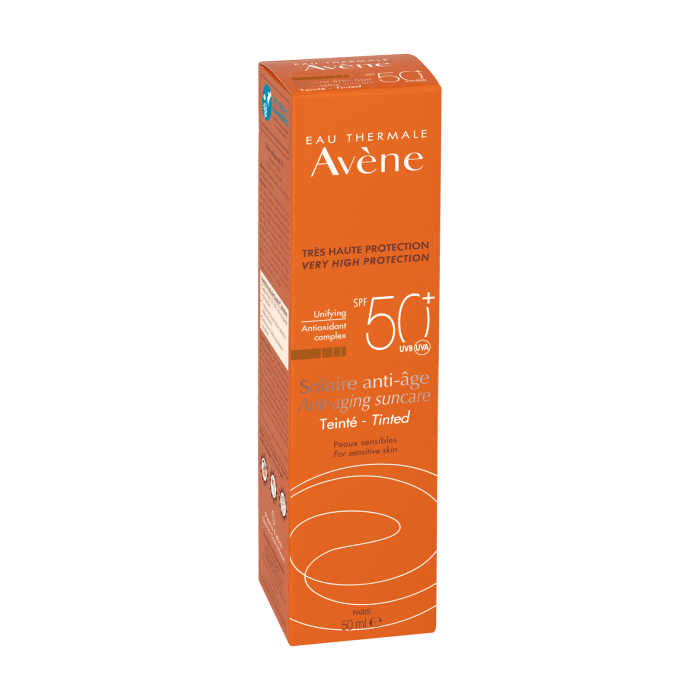 Avene Solaire Anti-age SPF50 Anti-Aging Tinted Sunscreen 50 ml -2 Pack - By Baano