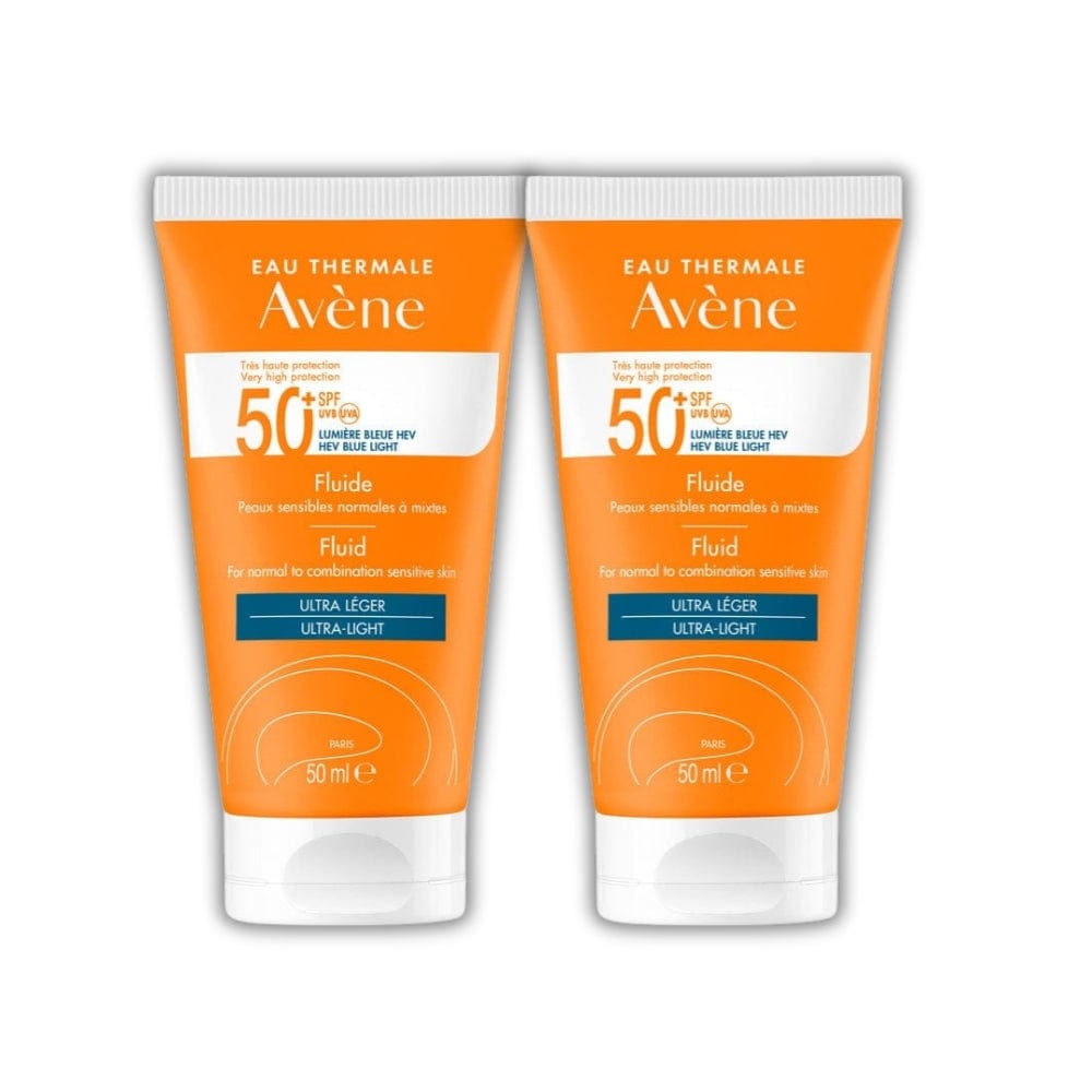 Avene Solaire SPF50+ Fluid Ultra Light 50 ml -2 Pack - By Baano