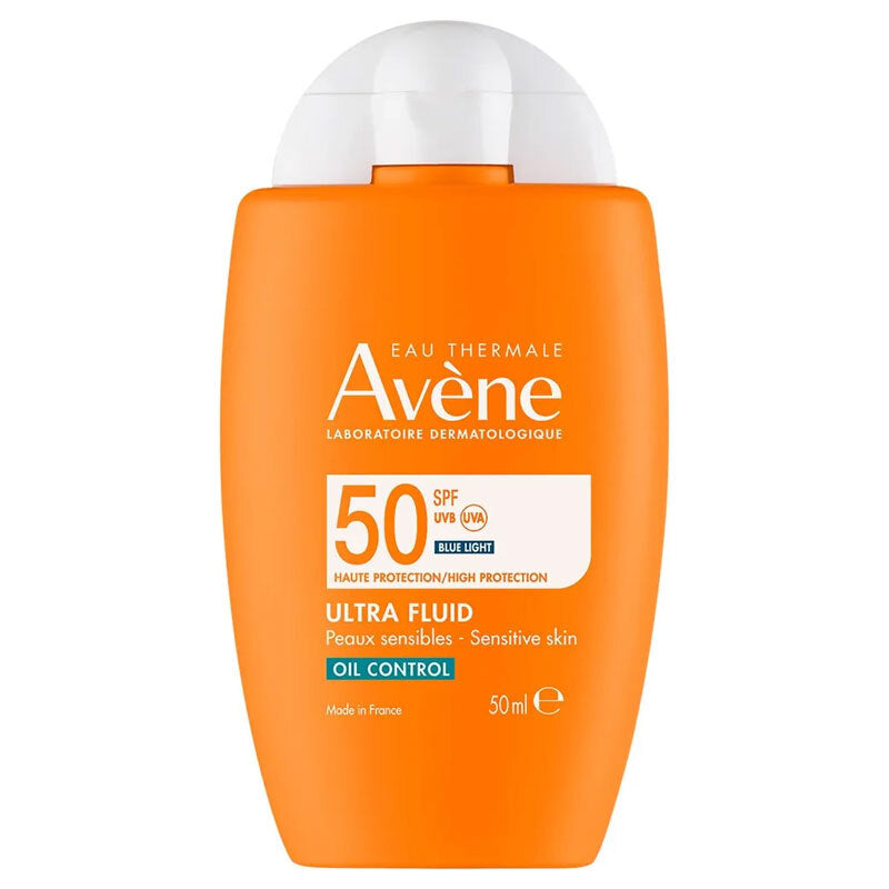 Avene Ultra Fluid Oil Control SPF50 Very High Protection Sunscreen for Oily Skin 50 ml - By Baano
