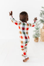 Holiday Plaid | ZIP ROMPER - By Baano